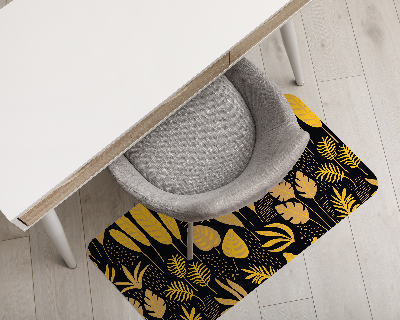 Tapis protection sol Feuilles jaunes