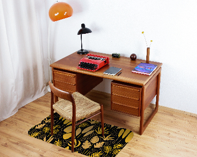 Tapis protection sol Feuilles jaunes