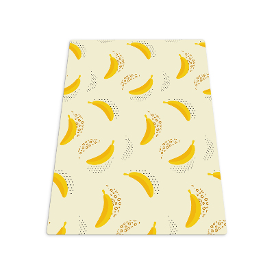 Tapis bureau rectangulaire Patchs à pois bananes