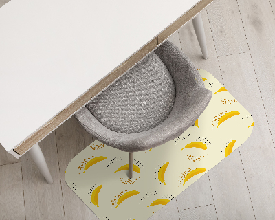 Tapis bureau rectangulaire Patchs à pois bananes