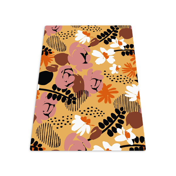 Tapis pour chaise de bureau Fleurs des prairies