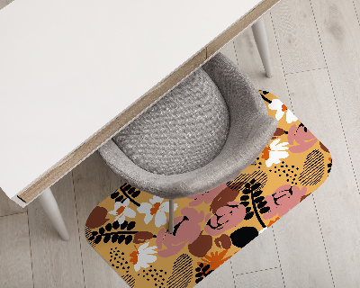Tapis pour chaise de bureau Fleurs des prairies