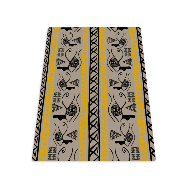 Tapis de chaise rectangulaire Hiéroglyphes égyptiens