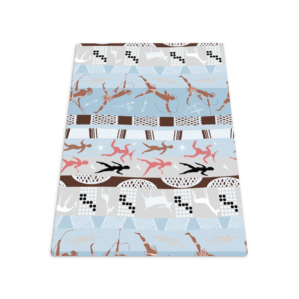 Tapis pour chaise de bureau Peintures africaines