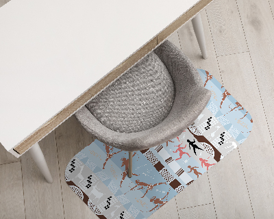 Tapis pour chaise de bureau Peintures africaines