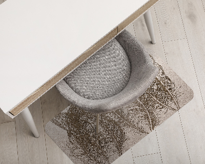 Tapis bureau rectangulaire Motif de plumes d'oiseaux