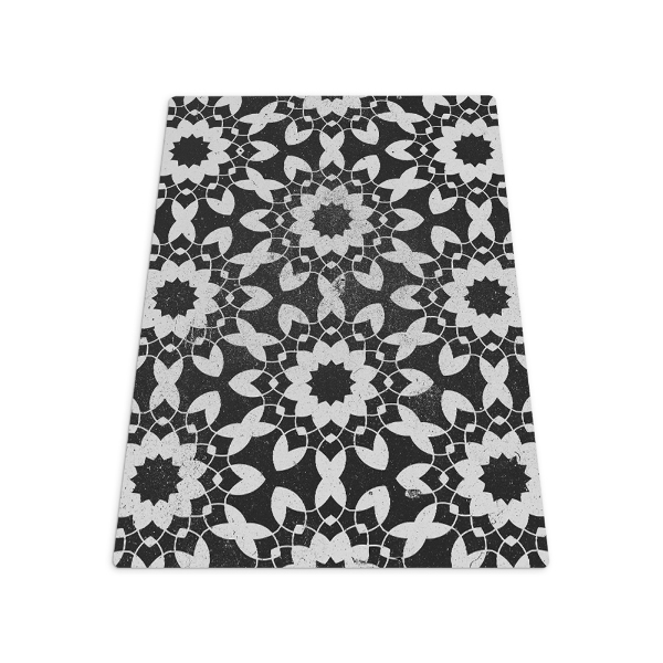 Tapis de chaise rectangulaire Mandala décoratif