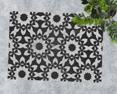 Tapis de chaise rectangulaire Mandala décoratif