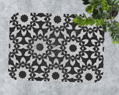 Tapis de chaise rectangulaire Mandala décoratif