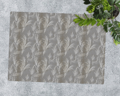 Tapis de chaise rectangulaire Herbe grise