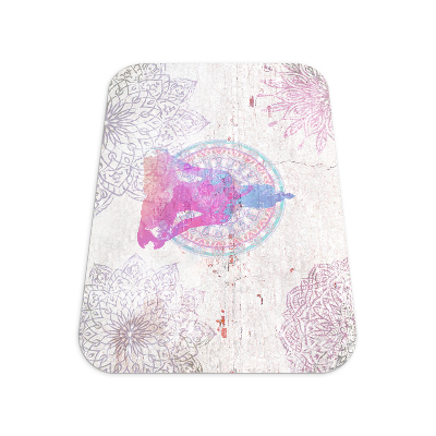 Tapis pour chaise de bureau Bouddha accompagné d'un mandala