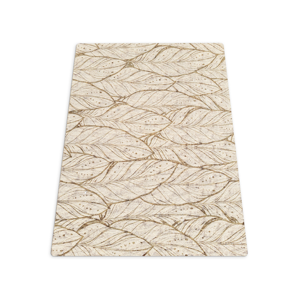 Tapis de chaise rectangulaire Une composition de feuilles sauvages