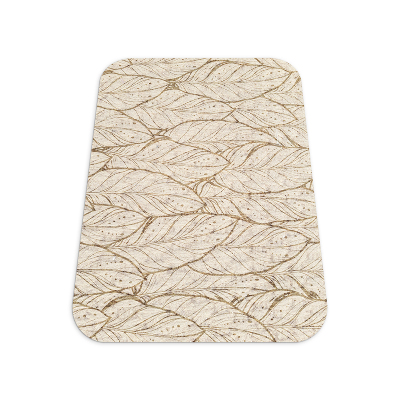 Tapis de chaise rectangulaire Une composition de feuilles sauvages