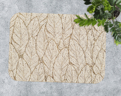 Tapis de chaise rectangulaire Une composition de feuilles sauvages