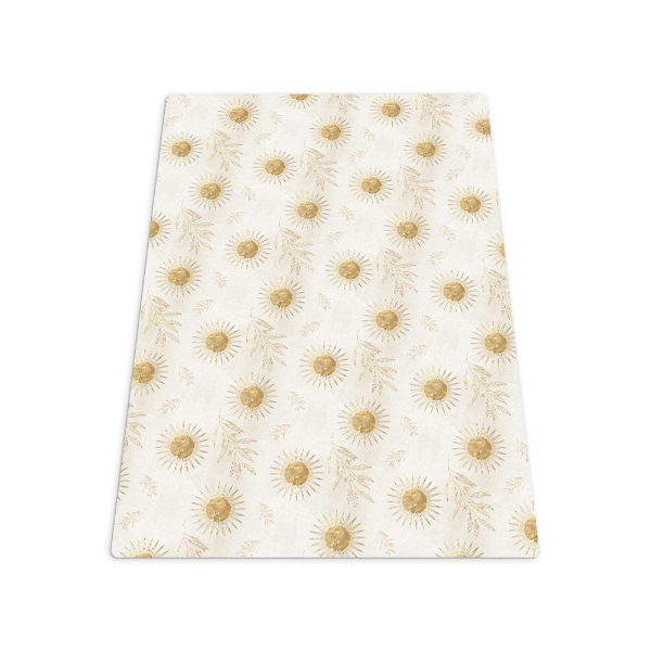 Tapis pour chaise de bureau Feuilles du soleil d'or