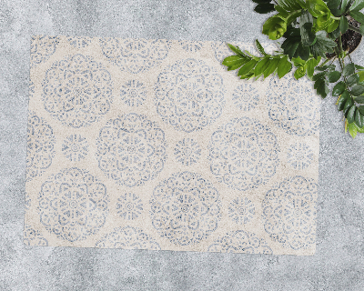 Tapis protection sol Mandala lumineux