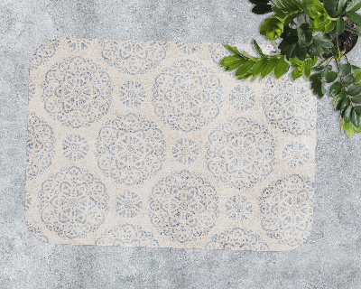 Tapis protection sol Mandala lumineux