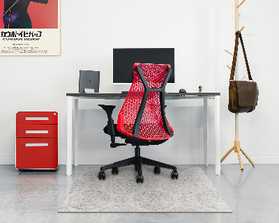 Tapis protection sol Mandala lumineux