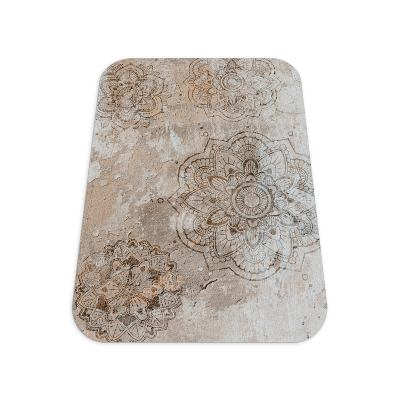 Tapis bureau rectangulaire Mandala sur pierre