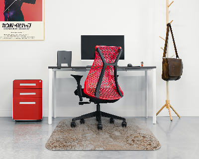 Tapis bureau rectangulaire Mandala sur pierre
