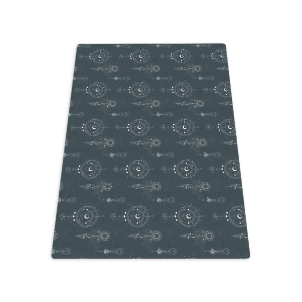 Tapis de chaise rectangulaire Illustration des phases de la lune