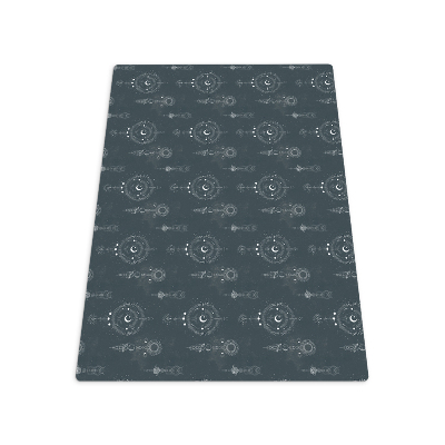 Tapis de chaise rectangulaire Illustration des phases de la lune