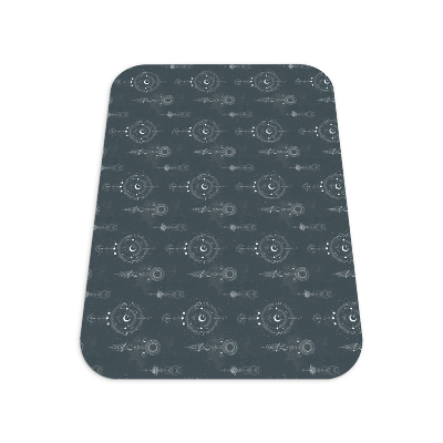Tapis de chaise rectangulaire Illustration des phases de la lune