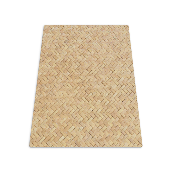 Tapis de chaise rectangulaire Motif en rotin