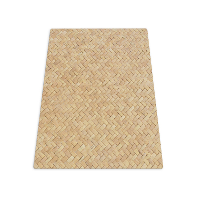 Tapis de chaise rectangulaire Motif en rotin