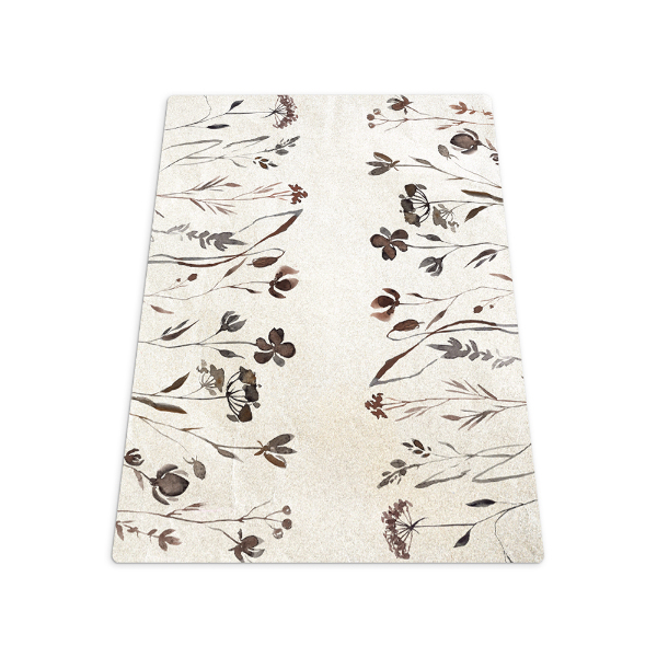 Tapis bureau rectangulaire Ombres de fleurs