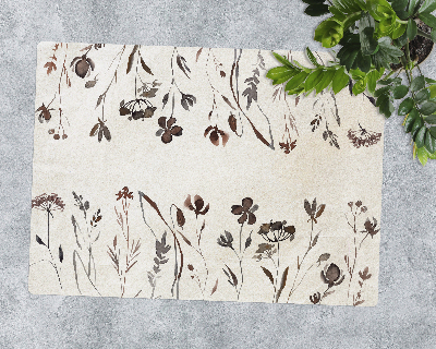 Tapis bureau rectangulaire Ombres de fleurs