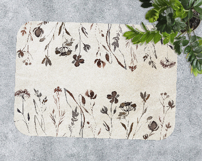 Tapis bureau rectangulaire Ombres de fleurs