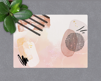 Tapis bureau rectangulaire Abstraction à l'aquarelle