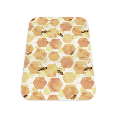 Tapis protection sol Les abeilles les rayons de miel