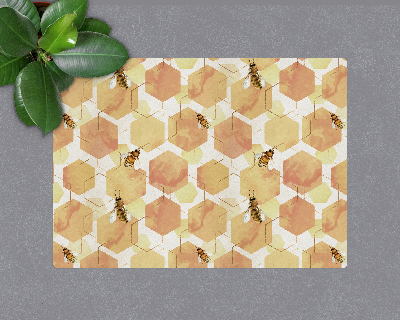 Tapis protection sol Les abeilles les rayons de miel