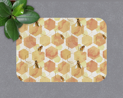 Tapis protection sol Les abeilles les rayons de miel