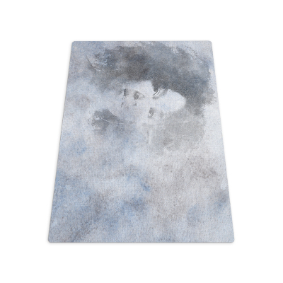 Tapis bureau rectangulaire Visage de femme