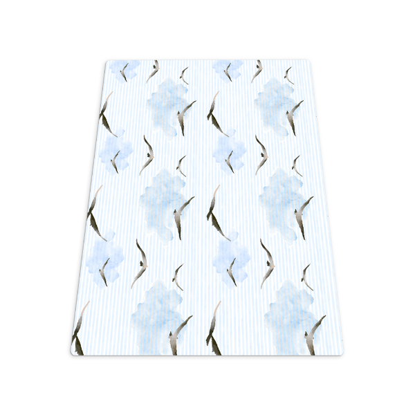 Tapis pour chaise de bureau Oiseaux dans le ciel bleu