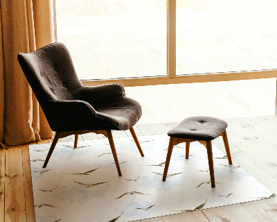 Tapis pour chaise de bureau Oiseaux dans le ciel bleu