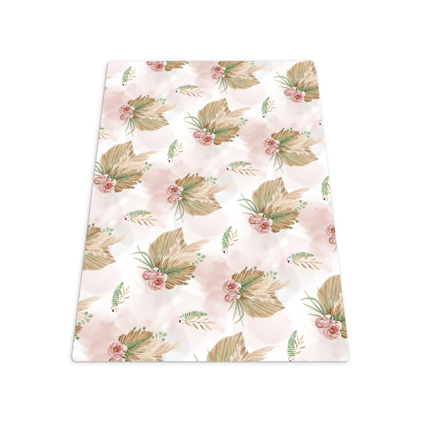 Tapis bureau rectangulaire Composition florale