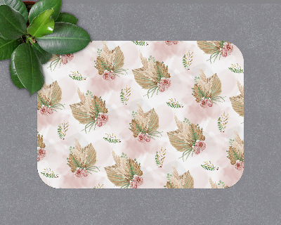 Tapis bureau rectangulaire Composition florale