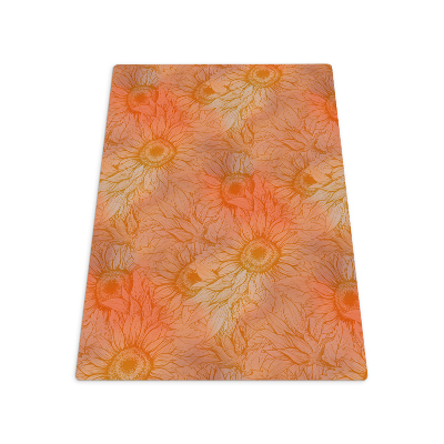 Tapis protection sol Fleurs de tournesol
