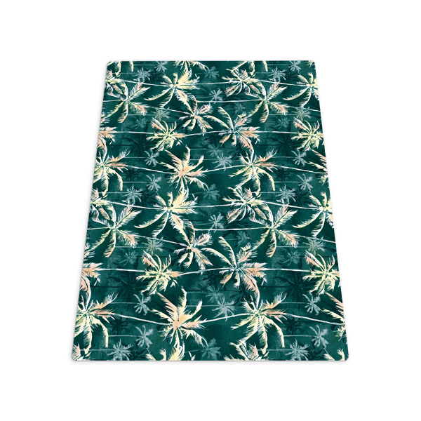 Tapis pour chaise de bureau Motif tropical de palmiers