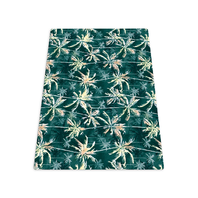 Tapis pour chaise de bureau Motif tropical de palmiers