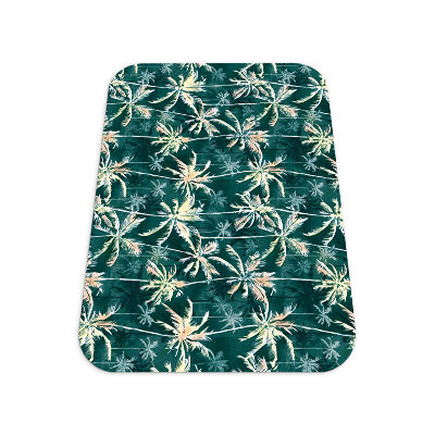 Tapis pour chaise de bureau Motif tropical de palmiers
