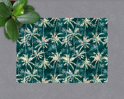 Tapis pour chaise de bureau Motif tropical de palmiers