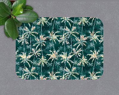 Tapis pour chaise de bureau Motif tropical de palmiers