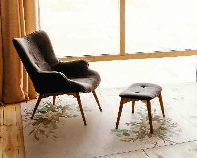 Tapis pour chaise de bureau Composition végétale