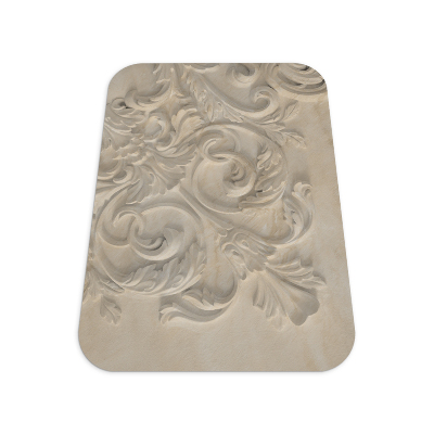 Tapis pour chaise de bureau Feuilles dans le sable