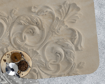 Tapis pour chaise de bureau Feuilles dans le sable
